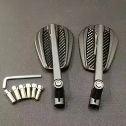 Pair 2025 New Motorcycle Rearview Mirror True carbon fiber Mirror Modified Rear Mirror Motorbike Accessorie Universal