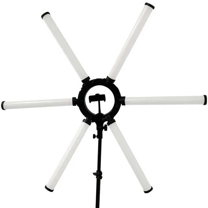 36-Inch photography light large size live broadcast beauty three-color temperature live streaming host lighting six-tube