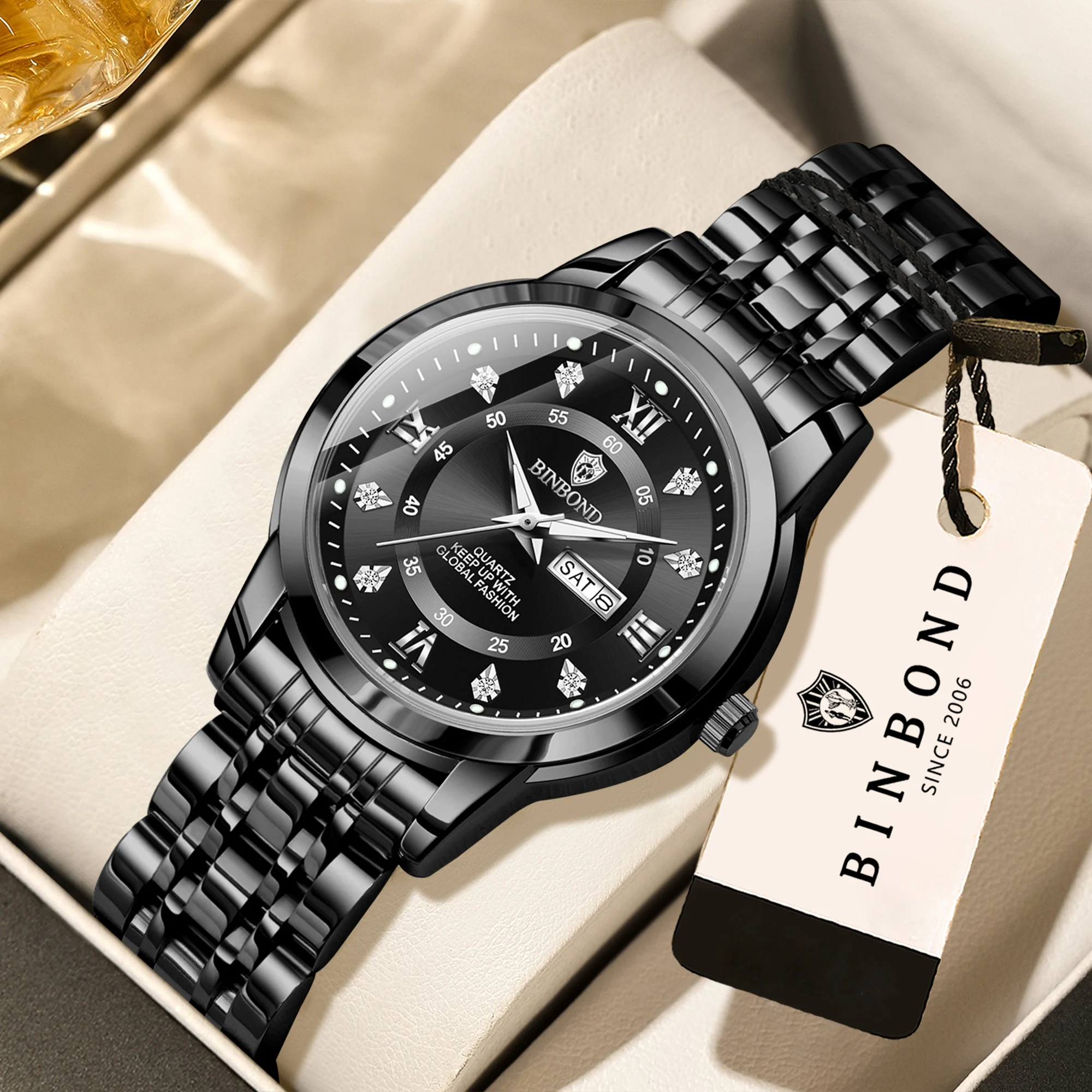 Men's Original Quartz Watch, Waterproof Luminous Design