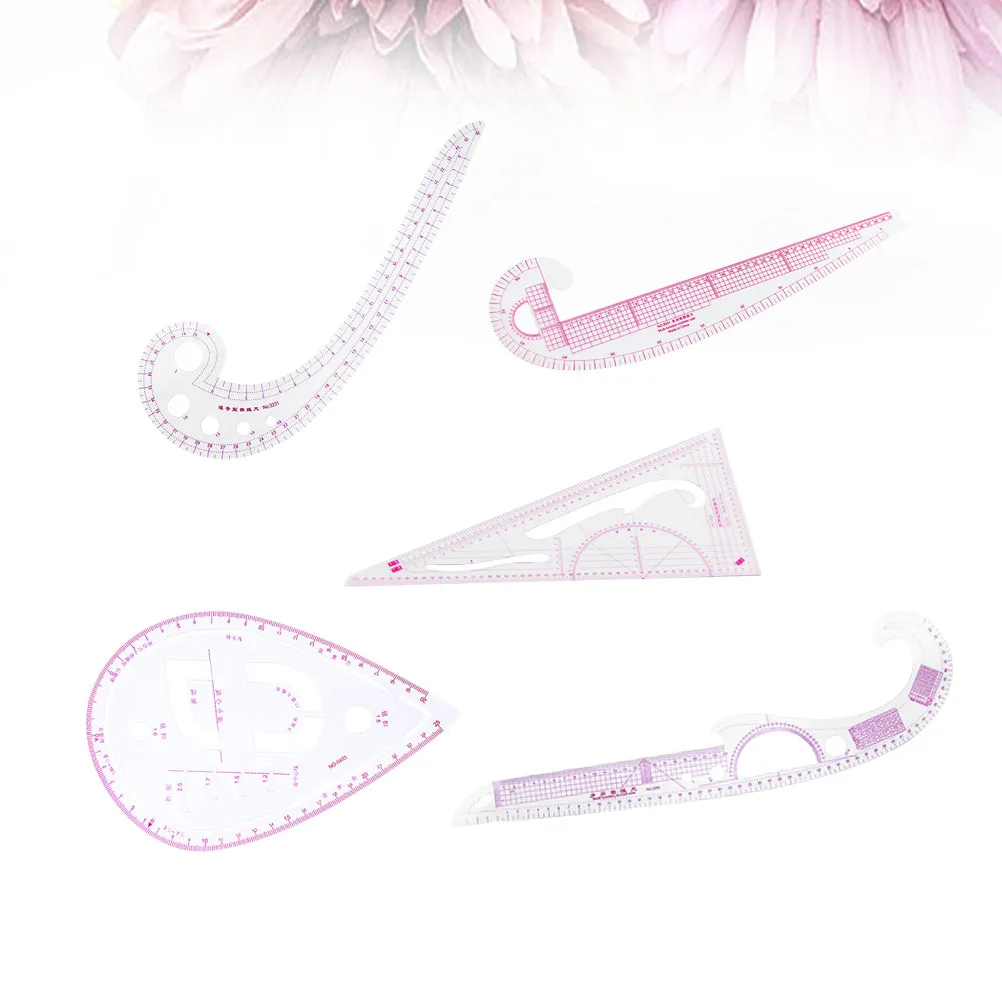1Set High Quality Tailor Rulers for Architecture Drafting and Detail Work with Clear Line Accuracy Tailor Sewing Rulers