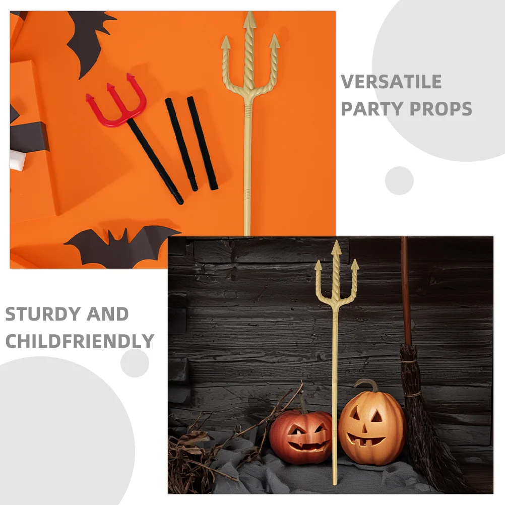 2개입 할로윈 악마 플라스틱 코스프레 소품 파티 포크 악마 의상 액세서리 성인 어린이용 플라스틱 포크