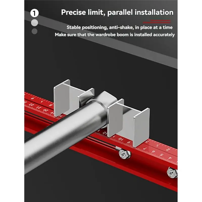 regle-de-positionnement-dt15-pour-l'installation-de-supports-de-penderie-localisateur-de-percage-en-alliage-d'aluminium-pour-la-menuiserie-et-la-suspension-de-vetements