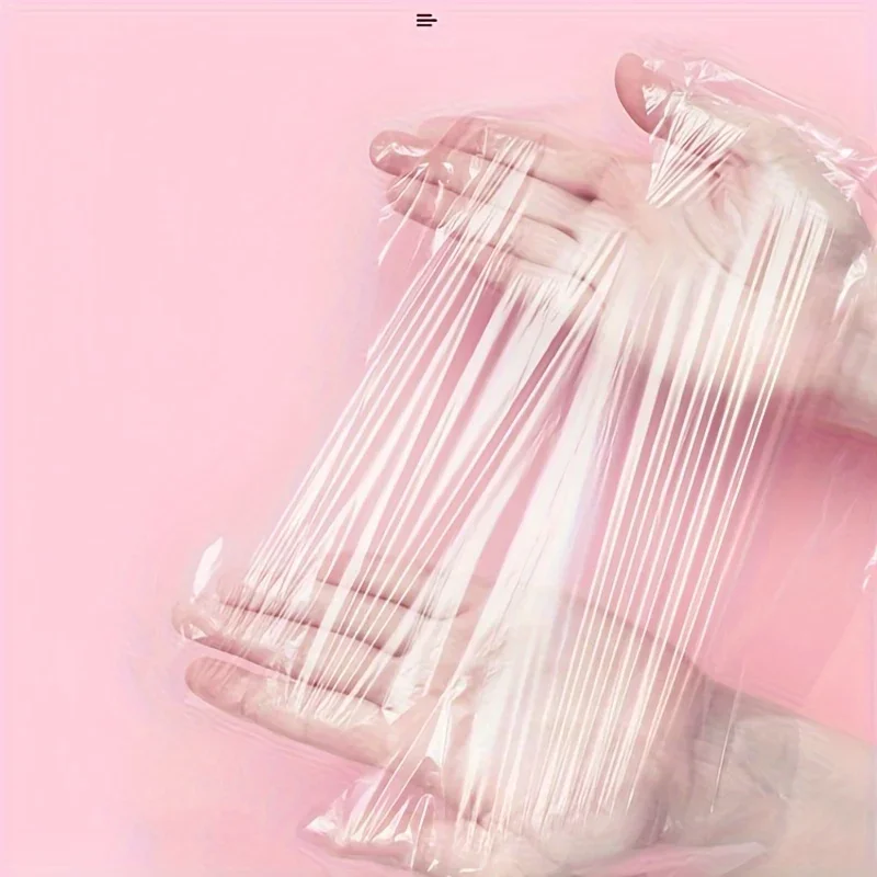 100 قطعة من قناع الرقبة، سبا للعناية بنفسك - تقليل تجاعيد الرقبة، أداة ترطيب لف البلاستيك بقفل الماء للرقبة للاستعمال مرة واحدة #6