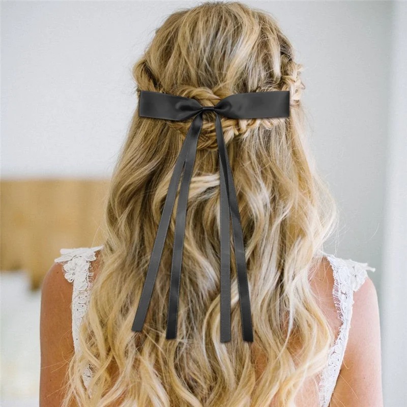 

AA20-20PCS Hair Bows For Women, Hair Ribbon Hair Bows With Long Tail,Cute Hair Bow Clips Hair Barrettes For Women Replacement Pa