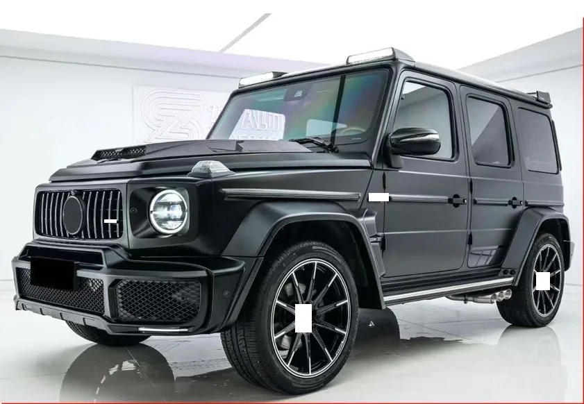 car accessories bodykit upgrade for Mercedes benz G class G500 W464 TO G800 with carbon fiber hood spoiler tire cover top light