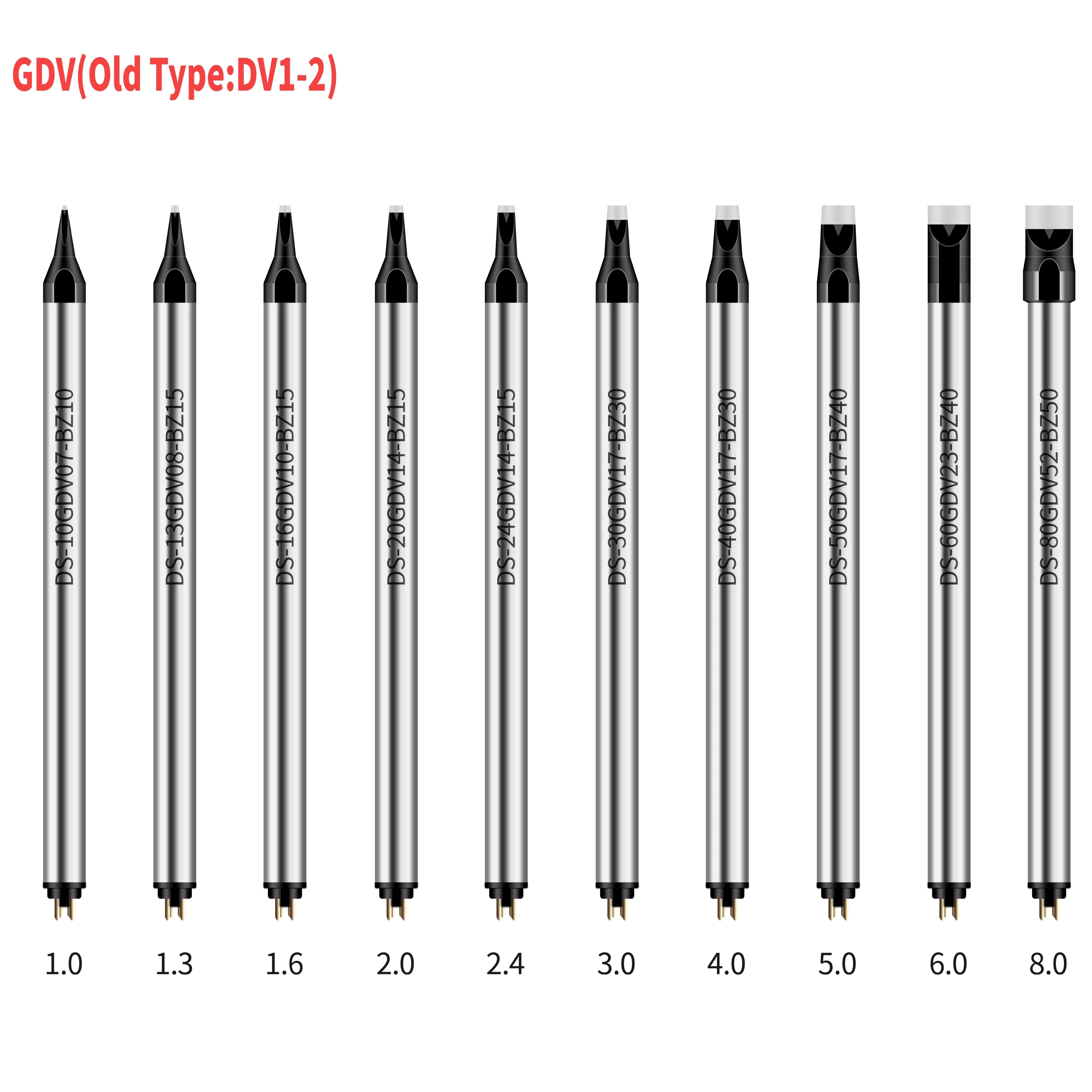 Soldering Iron Tip Welding Supplies Copper Lead-free Iron Tip GDV Series For Apollo Automatic Soldering Robot