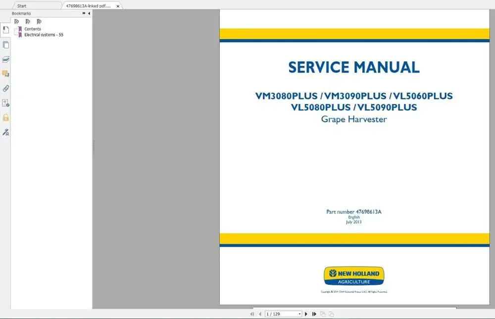 AutoCD New Holland Construction Equipment and NAFTA AGRICULTURE Service Manual 2019 180GB