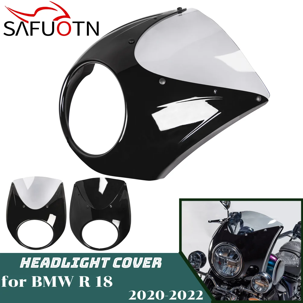 R18 Headlight Windscreen Cover for BMW R 18 2020-2024 2022 2023 Motorcycle Headlamp Front Cowl Fairing Windshield Accessories