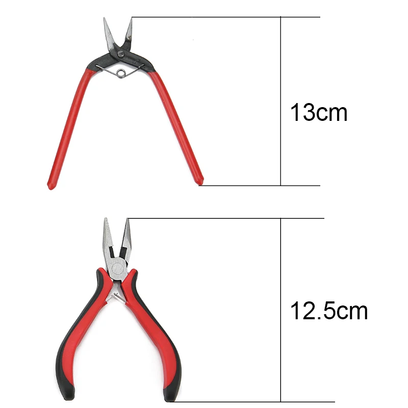 미니 커팅 와이어 노즈 바늘 펜치 키트 세트, 쥬얼리 제작 액세서리용, 13cm 긴 바늘 펜치, 고품질 쥬얼리 도구