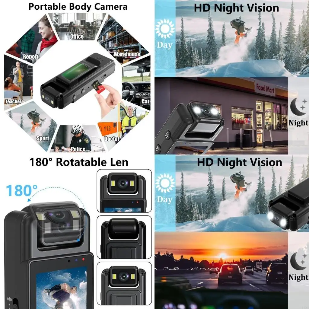 

K3NB Pocket Camcorder Video Recorder for Outdoor,Travel Recording Work Record