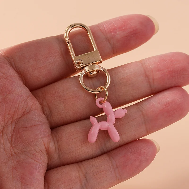 Aihua 10 Farben Niedliche Bunte Kreative Ballonhund-Schlüsselanhänger für Frauen Mädchen Handtaschen-Schlüsselring Anhänger Airpods-Box Schmuck Geschenke – Detail 5