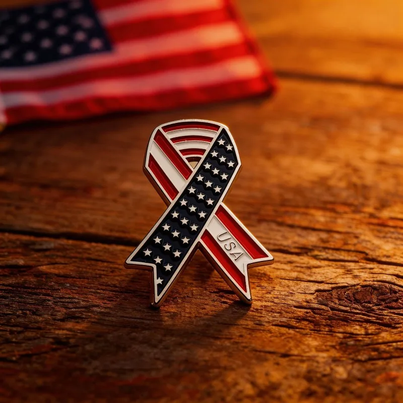 Independence Day Veteran Commemorative Coin Brooch