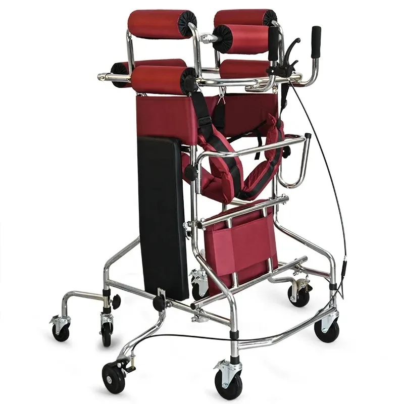 Adult Walker Walking Aid For The Elderly Stroke Hemiplegia Rehabilitation Training Equipment Assisted Walking Stand Eight Wheels