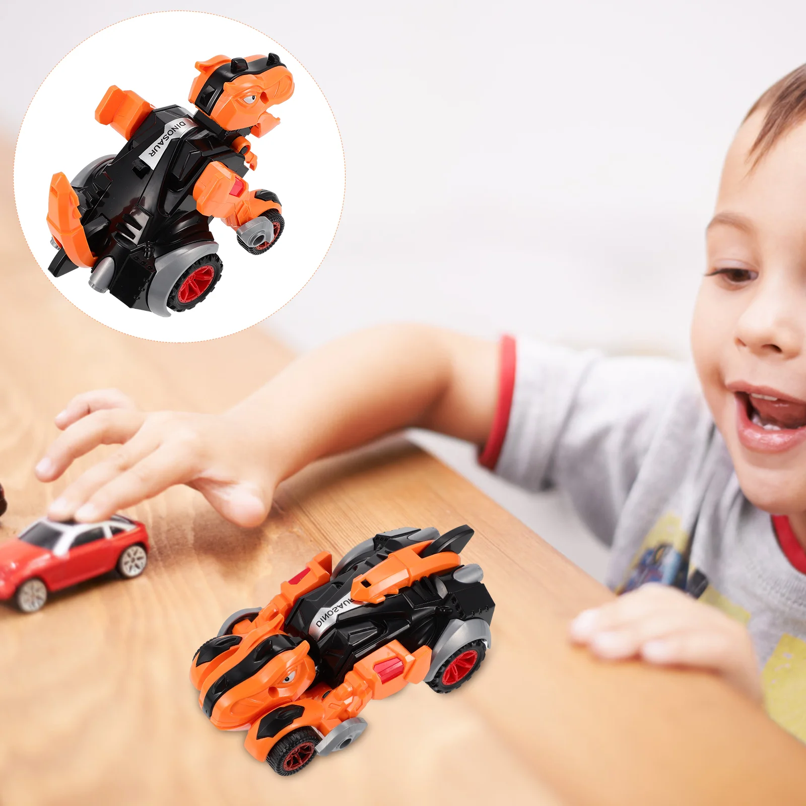 Giocattoli per bambini Auto Robot Regali di compleanno per bambini Modello Inerzia Plastica Inerziale Tirare indietro in età prescolare