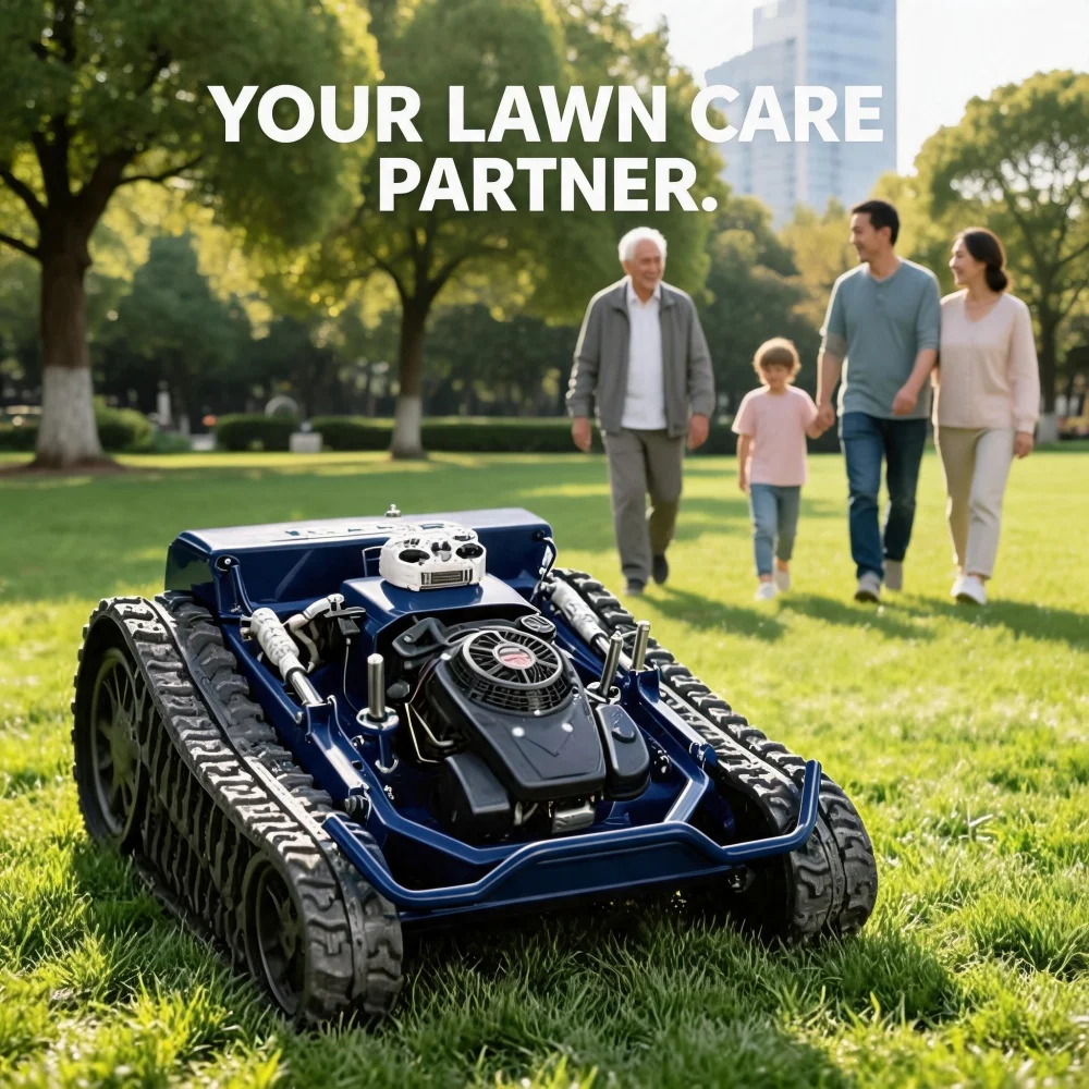 

cutting width of 500mm Customization Tracked Lawn Mower Lawn culture All-Terrain Garden Landscape Self-Propelled