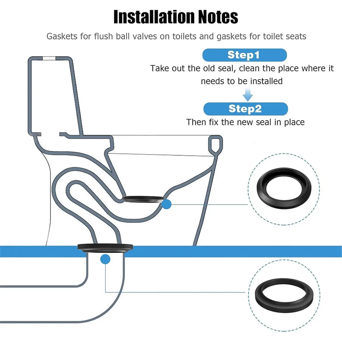 2026 NEW 34120 Waste Ball Seal for Style II & Plus RV Toilets for Aqua Magic Style Plus Lite Residence Kit
