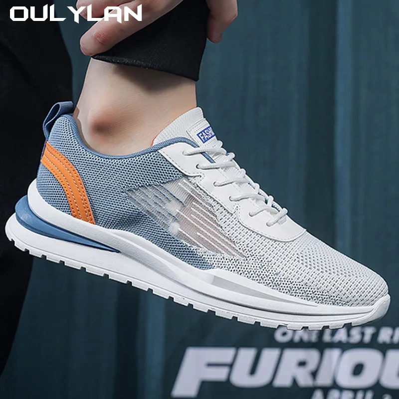 

Mesh Sports Shoes 2024 Men's Breathable Fashion Casual Lightweight Sneakers Male Comfortable Outdoor Anti-slip Running Shoes