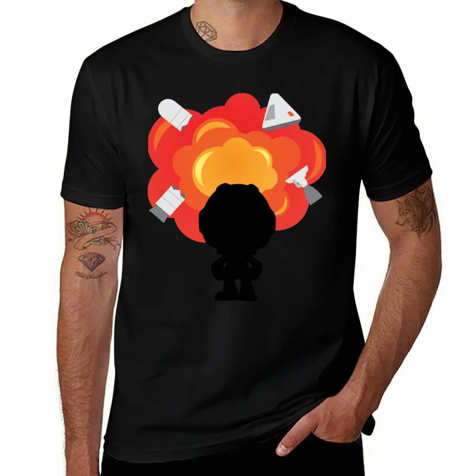 Kerbal Space Program Explosion T-Shirt Lightweight Print T-Shirt