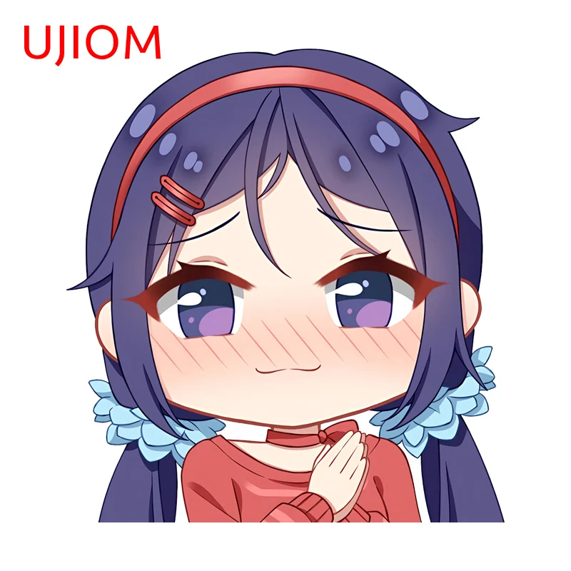 UJIOM Super Kawaii Miside Mita Character Peripheral Wall Sticker Creative Fridge Decal Sunscreen PVC Murals Accessories