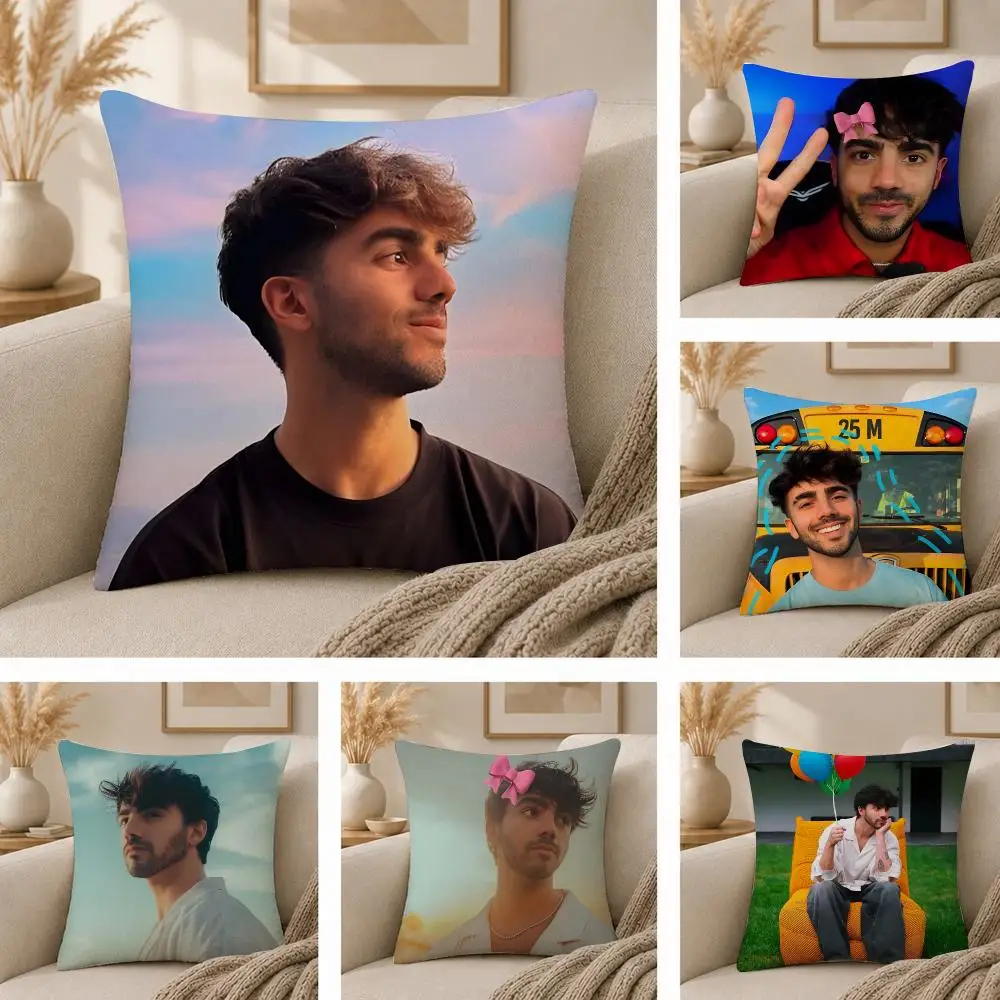 Internet Celebrity Fede V-Vigevani Cushion Cover  Plush Fabric Soft Double Sided Print Sofa Cushion Cover Throw Pillow Covers