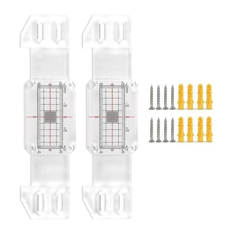 B62B-Wall Crack Monitoring Gauge With Hairline Cursor Redesigned Fixing Column Easy-To-Read Measurement Grid
