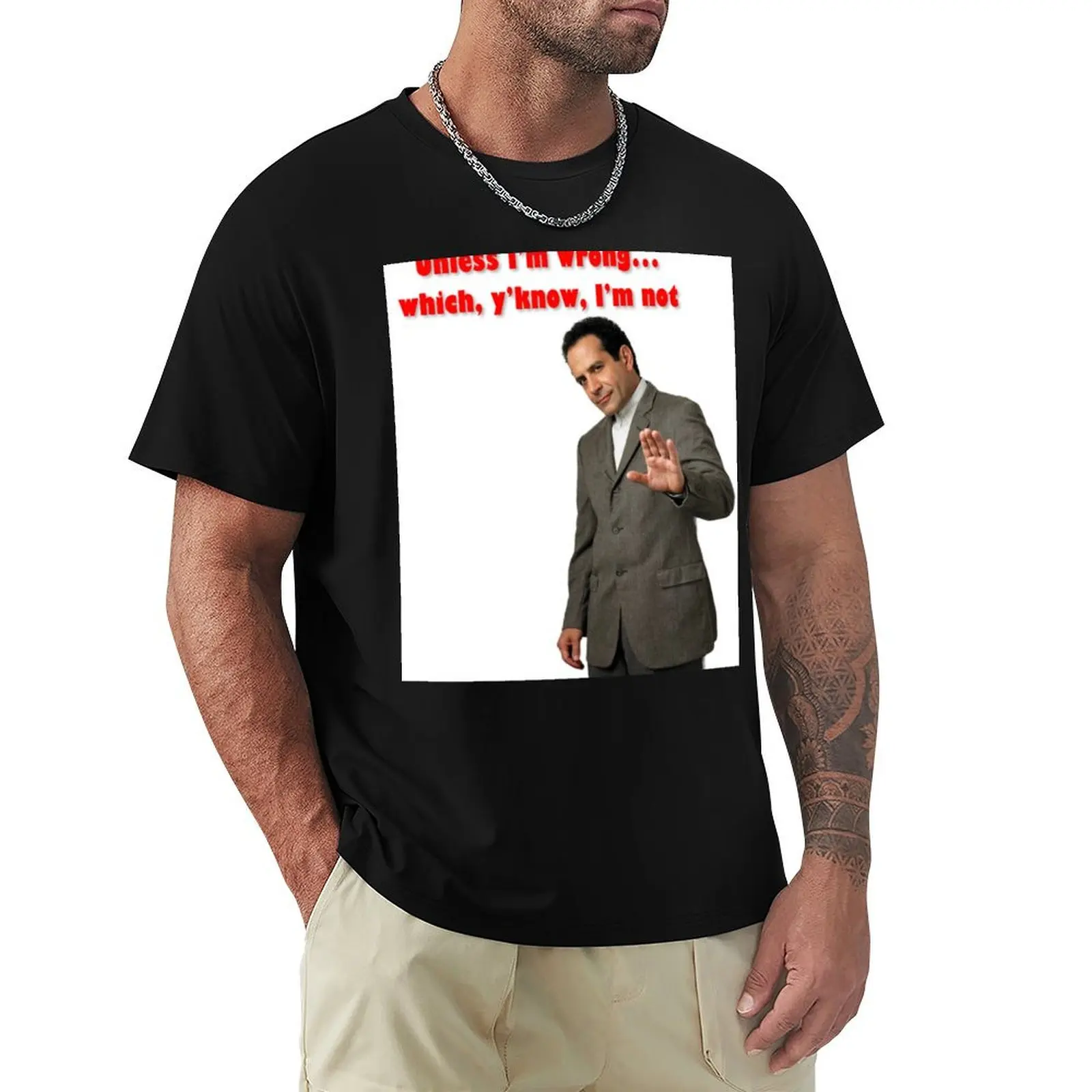 Monk Unless I’m Wrong T-Shirt Lightweight Basic Short Sleeve Shirt