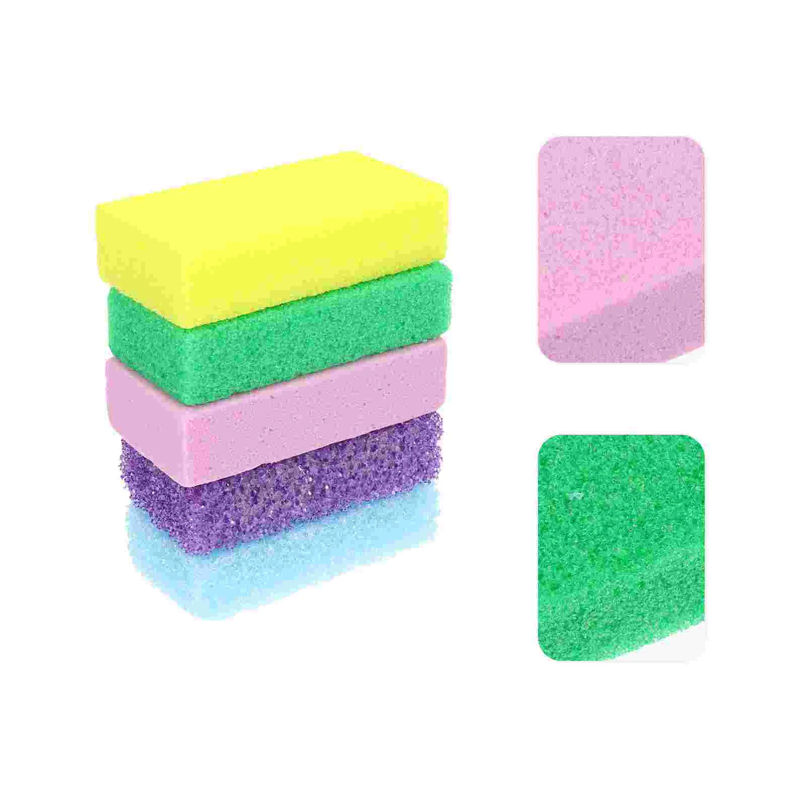 

10 Pcs Pedicure Pu Foam Pumice Stone Cleaning Sponges Foot Scrubber Skin Exfoliation