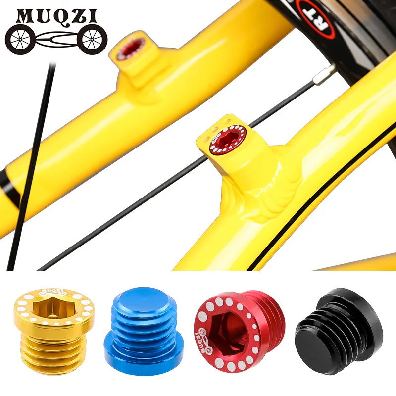 MUQZI folding bicycle V brake post screw mountain frame front fork brake base plug M10 * 1.25