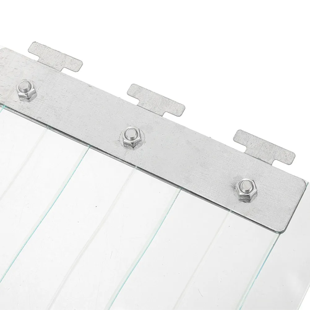 Stainless Steel PVC Strip Door Curtain Kit Windproof Insulated Freezer Garage Warehouse Doorway Draft Stopper Cooler Partition