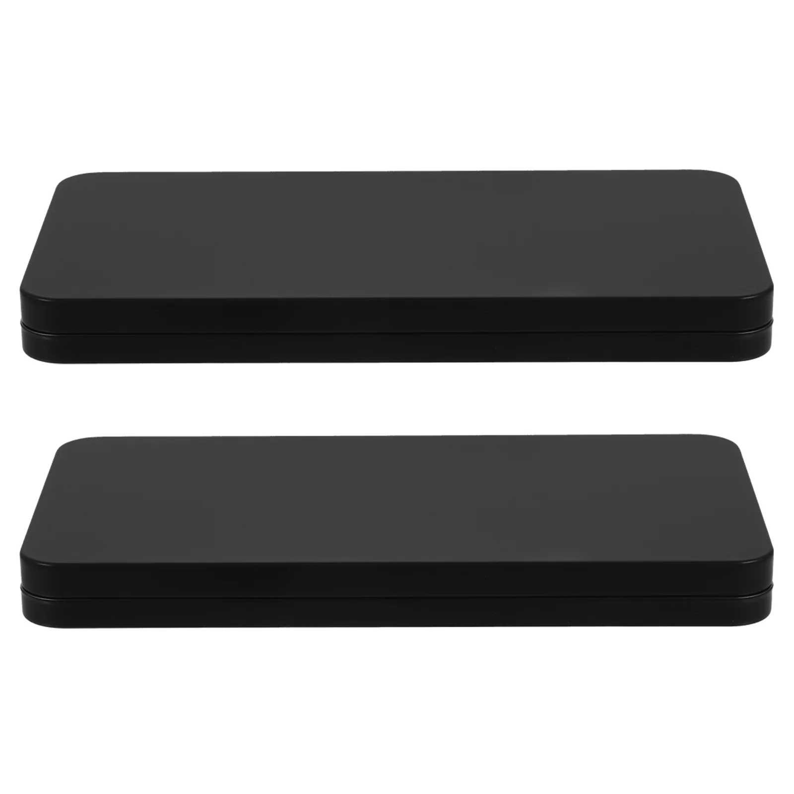 2 Pcs Tinplate Cash Box Practical Metal Boxes Small Portable Pocket Organizer Candy Container