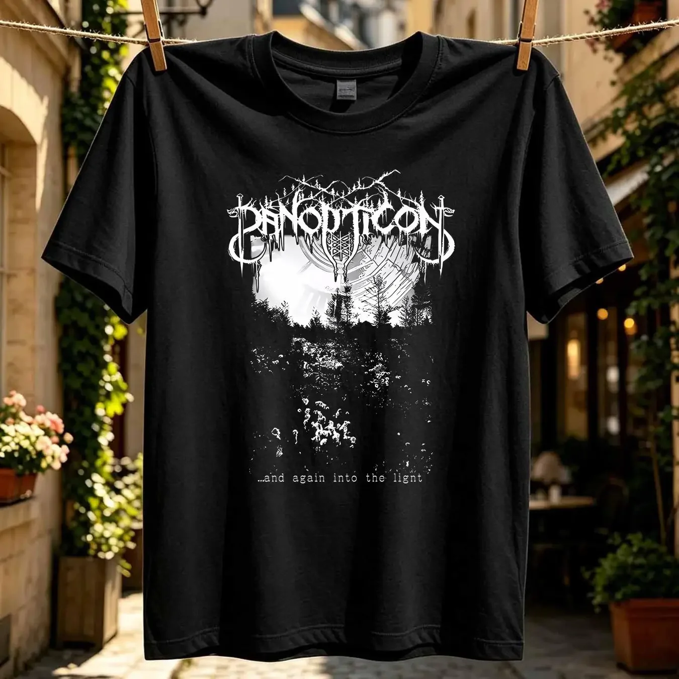 washed T Shirt Limited NWT Panopticon and Again into the Light America Folk Metal S 4XL vintage Washed Versatile streetwear
