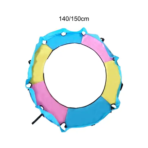 Imagen 2 del producto Cubierta de resorte de trampolín con agujeros para estera de poste, accesorio de trampolín, almohadilla de trampolín, cubierta de cama para saltar, almohadilla envolvente de trampolín