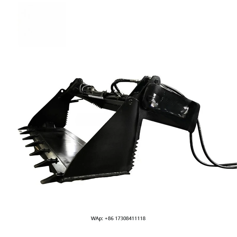 

Excavator 4 in 1 Bucket Attachment Hydraulic Scoop Clam Level Load and Dump Pc200 U35