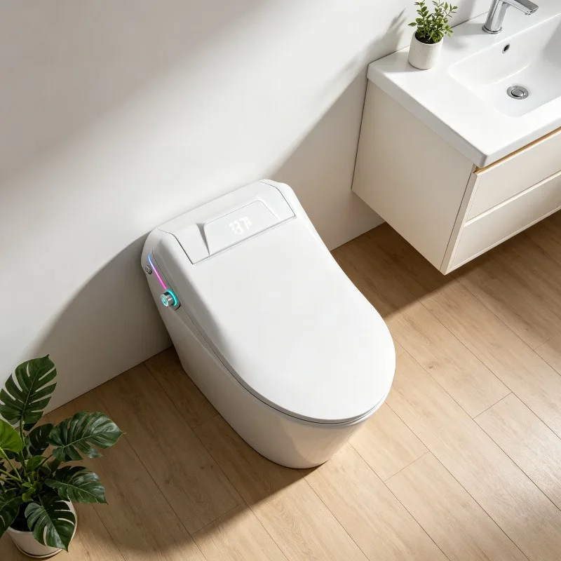 White U V Intelligent Toilet Seat Cover Automatic Instant Heating Constant Temperature Flushing Drying Home Hotel Universal