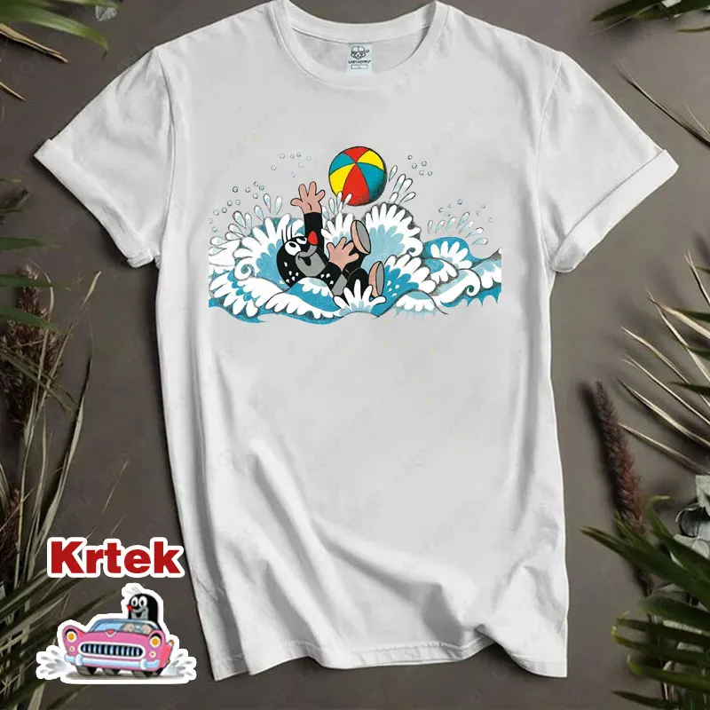 The Mole Story Krtek Vintage Cartoon Anime Shirt Short Sleev Men Women Cotton Round Neck Casual Loose Funny Kid Fashion Tshirt