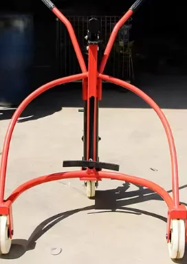 Drum Handling Cart 300KG Load-bearing Manual Oil Drum Loading And Unloading Truck, Raising 200mm