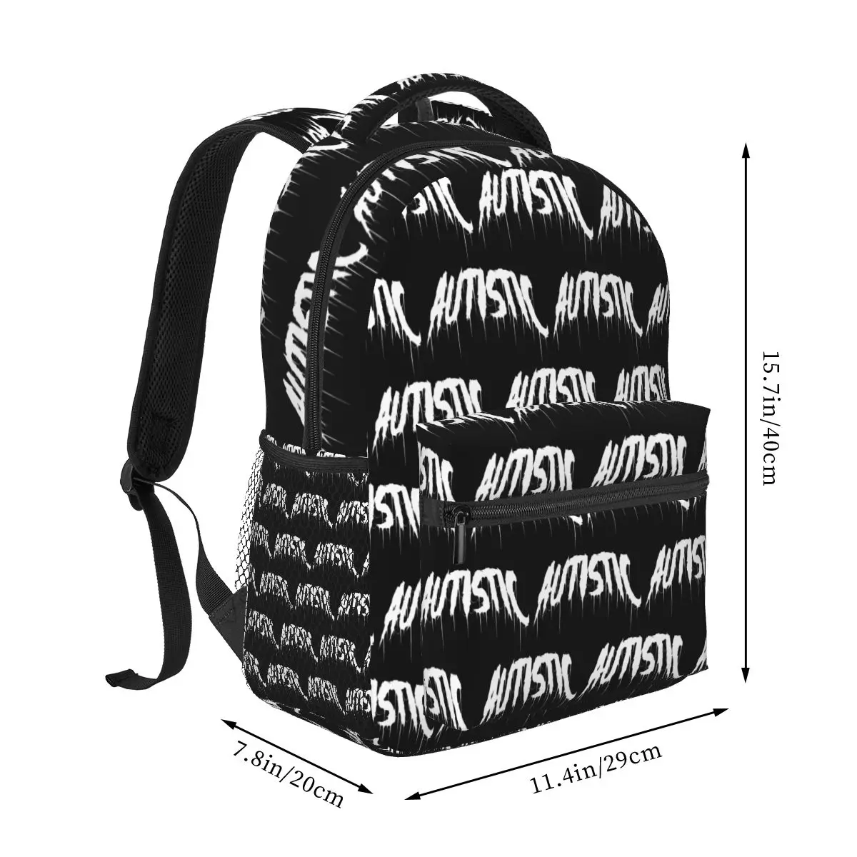 Autism Meme Humor Introvert Backpack Hot Sale Daypack Large Capacity Kids BookBag School Bag Shoulder Bags for Men Women
