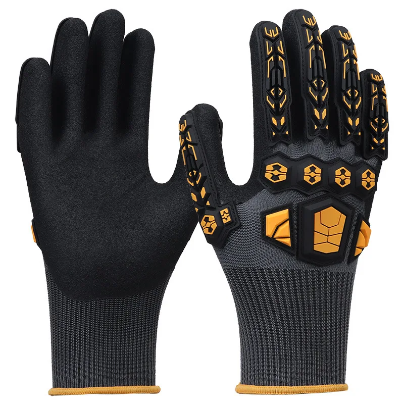 

TPR Patch Touchscreen Anti-Collision Gloves for Outdoor Cycling, Hiking, Mountaineering, and Rock Climbing