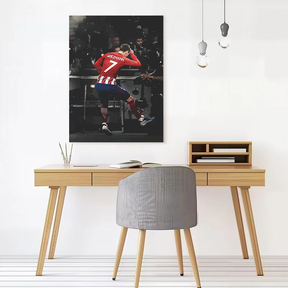 Antoine Griezmann Canvas Poster Customizable Pictures Wall Art Canvas Painting for Living Room Decorations Decorative Paintings