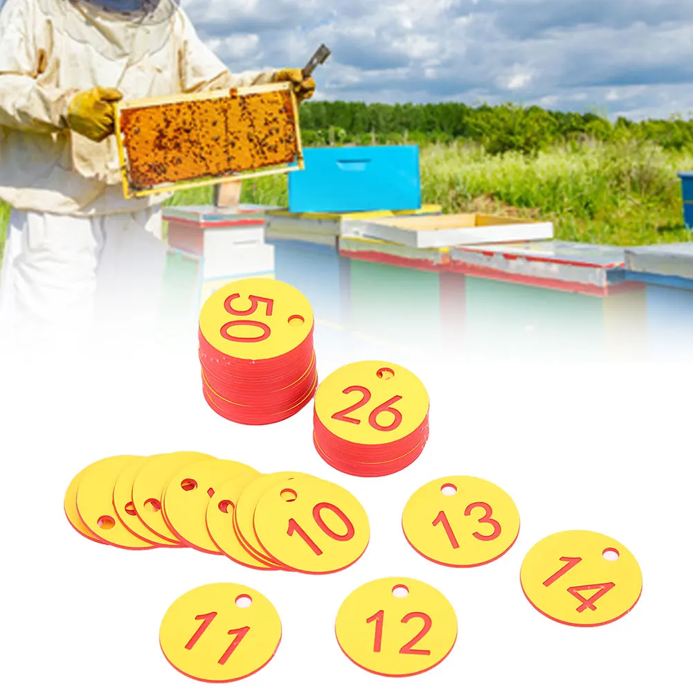 Beekeeping Husbandry Hanging Numbered  Labels Farm Livestock Breeding Supplies Beekeeping Tool Farm Number Numbered Label