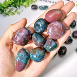 5PCS 10-30mm High Quality Ocean Jasper Tumbled Crystal Stones,Jewelry Making And Decorative Stone,Fish tank Decoration,Glitter