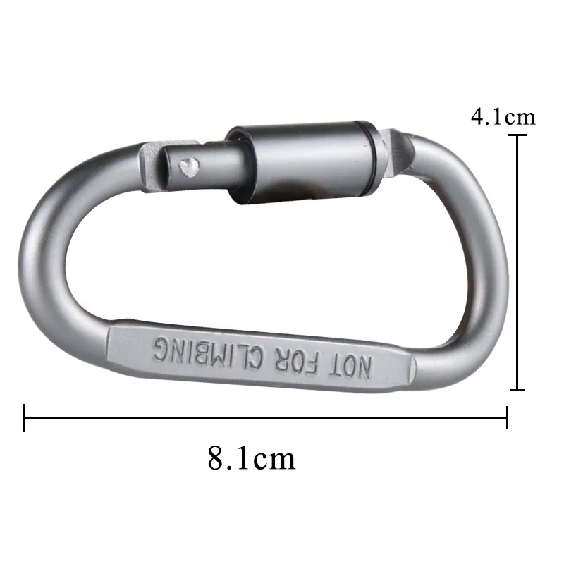 High Quality Aluminum Alloy Mountain Buckle D-Shaped Quick Hanging Bold Buckle Multifunctional Quick Hanging Buckle