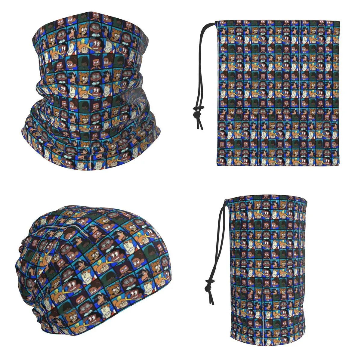 Craig Of The Creek Characters Blue Bandana Neck Cover Printed Mask Scarf Hiking Fishing Face Mask For Men Women Adult Washable