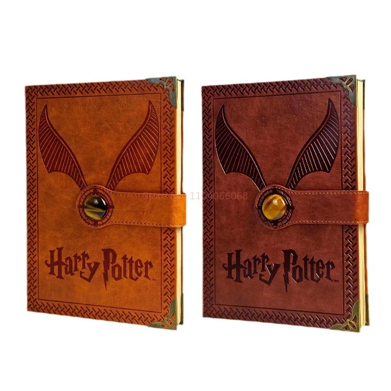 Genuine Hottoys Harrypotter Notebook Notebook Gold Hardcover Diary Magic School Notebook Children\'S Christmas Gifts