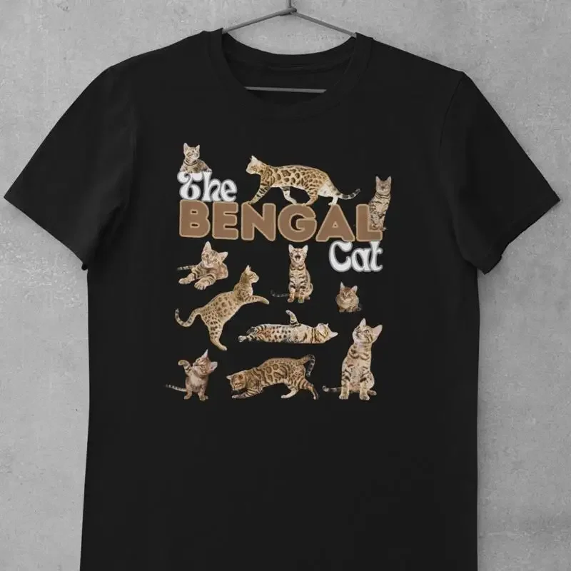 Bengal Cat T Shirt Perfect for Lovers Cute Mom Birthday Present Lover Owner Unique