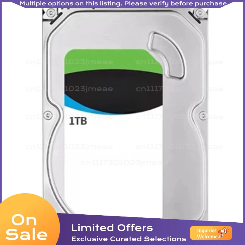 1TB 2TB Desktop Mechanical Hard Drive SATA HDD Surveillance Storage Drive for PC Security Camera Recording 3 Year Warranty