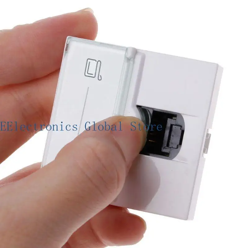 462B CAT6 เครือข่ายโมดูลข้อมูลซ็อกเก็ต RJ45 ตัวเชื่อมต่อ Keystone Plate Plate Wall Plate