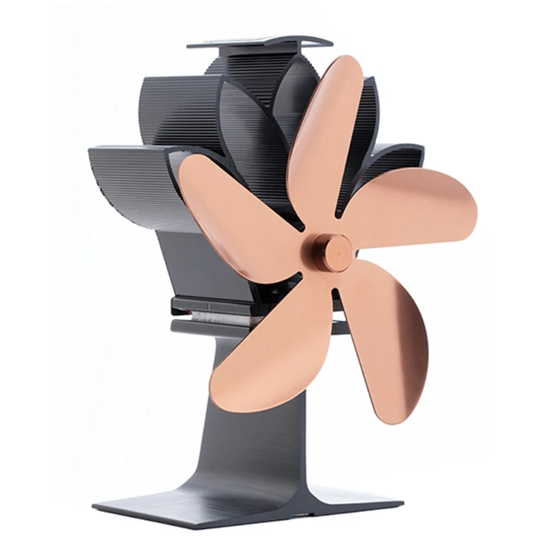 مروحة موقد تعمل بالموقد الخشبي الذي يعمل بالموقد التلقائي على موقد حرق مع مقياس حرارة #4