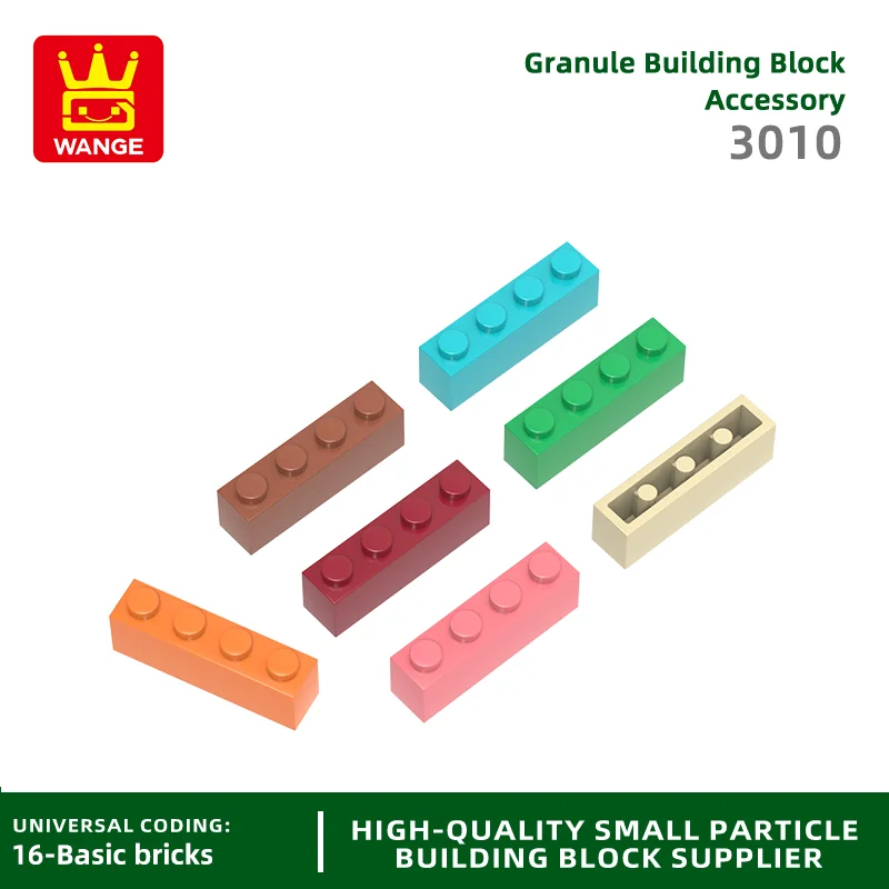 20 PCS/lot 3010 1x4 Basic Building Block Moc Loose Parts Compatible with Bricks DIY Children's Toy Assembly Gift Storage Box