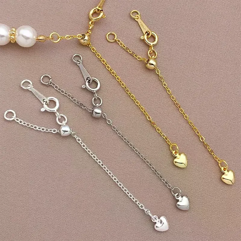 1Pcs Bracelet Accessories Metal Adjustable Extension Chains Bracelet Connectors For DIY Necklace Jewelry Making Supplies